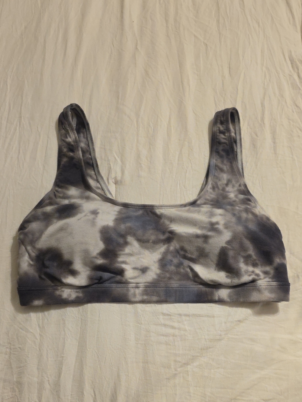 Victorias Secret PINK Tie-Dye Scoop Neck Bralette - Gray